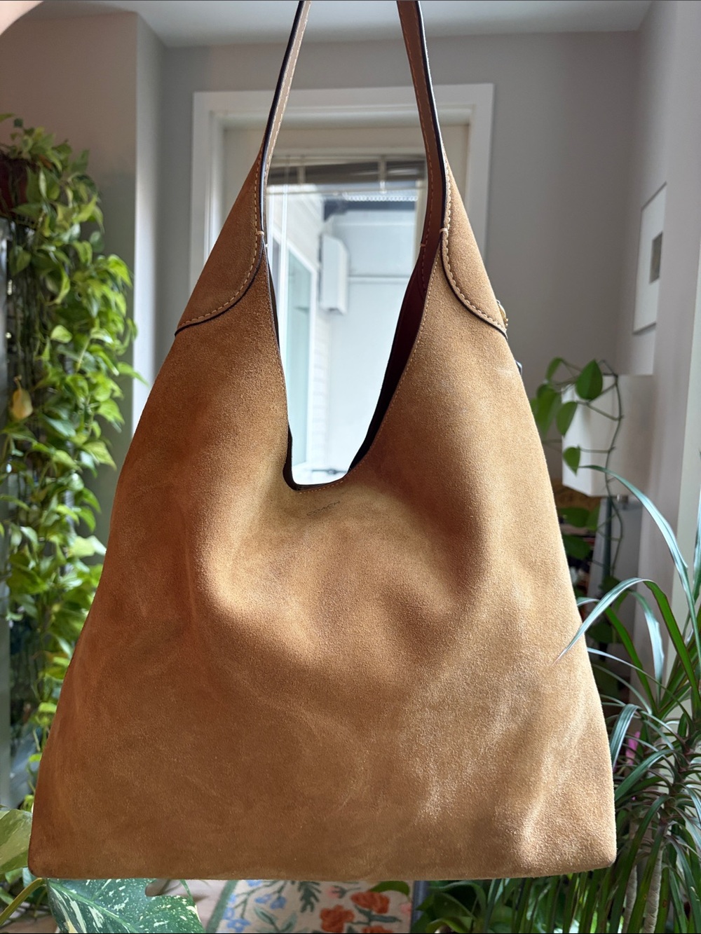 Coach Brooklyn 38 Suede Tan